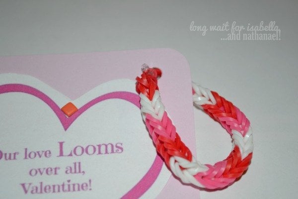 Our love LOOMS over all printable valentine tag