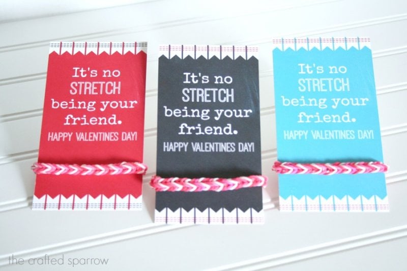 It's no STRETCH being your friend valentines tag