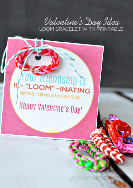 Your friendship is il-LOOM-inating printable valentine tag