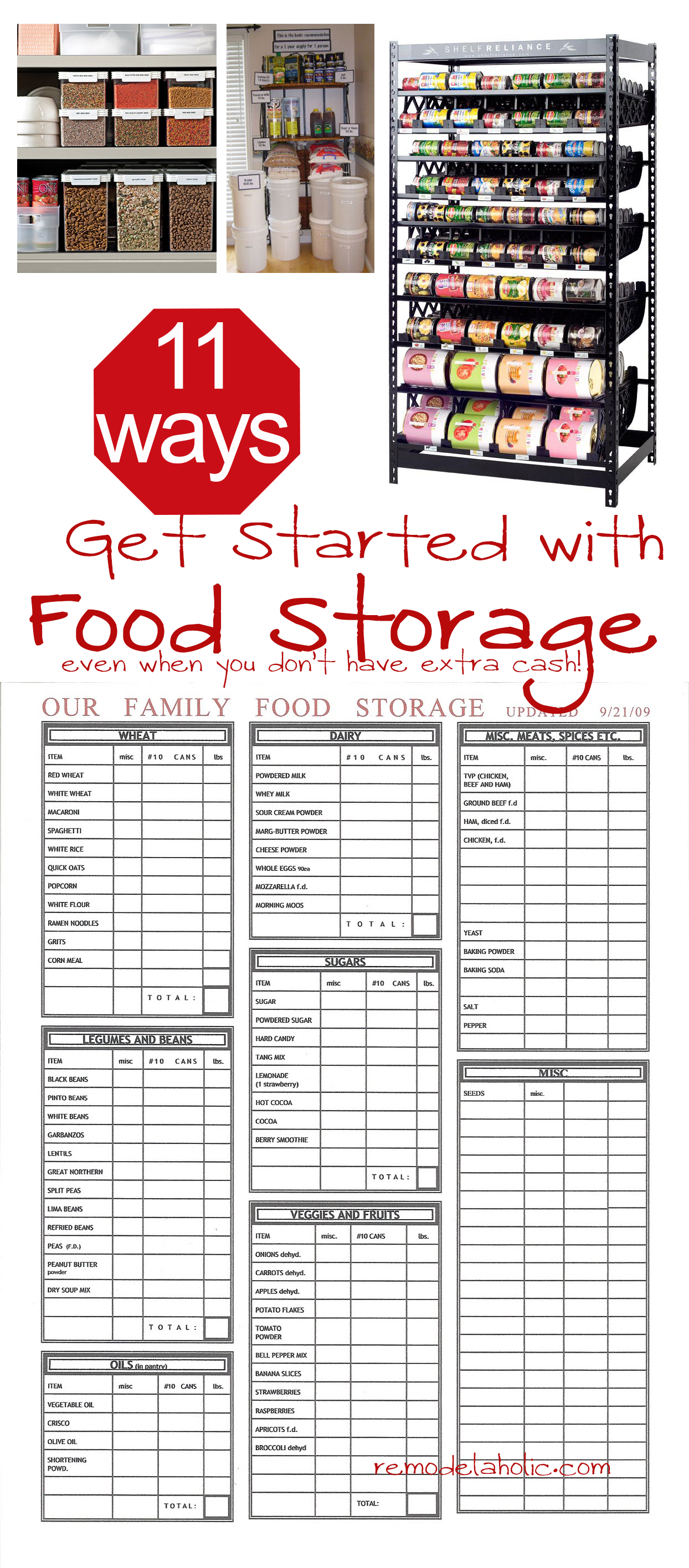 Remodelaholic Be Prepared Food Storage Ideas