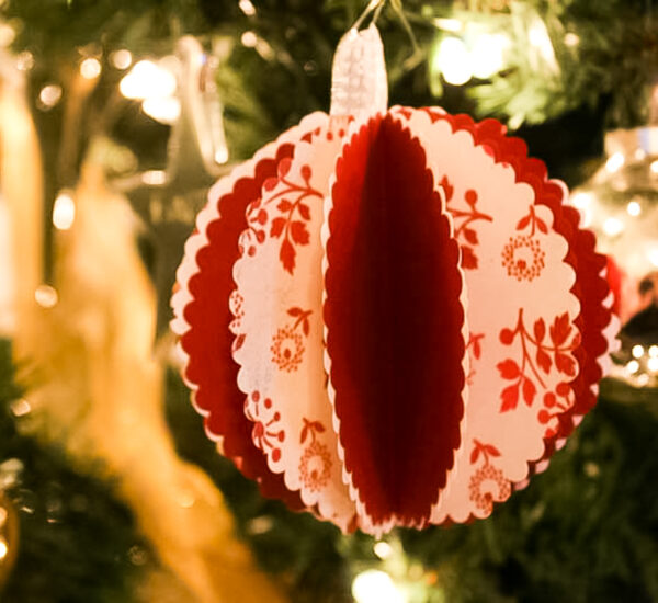 3d Round Circle Cutout Paper Ornament For Chirstmas Tree 2