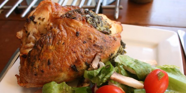 spincah and feta stuffed chicken breasts