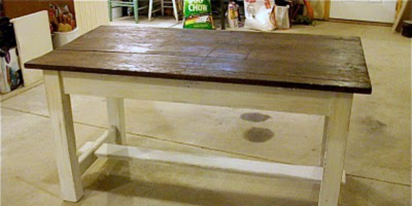 old workbench refinished