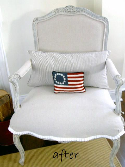 Shabby-chic-armchair-recover-painted-distressed-beutiful-trim (3)
