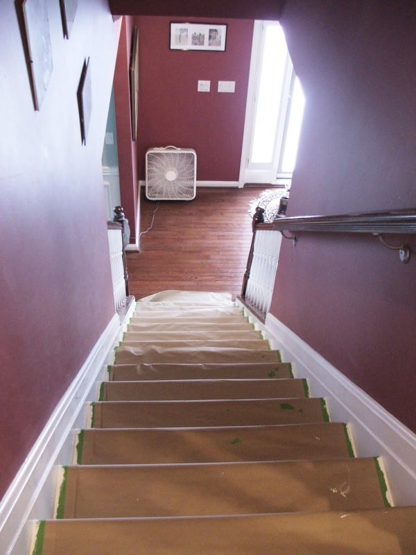 29 Tutorial For Stairway Makeover, Carpet To Wooden Treads, By Cleverly Inspired, Featured On @Remodelaholic