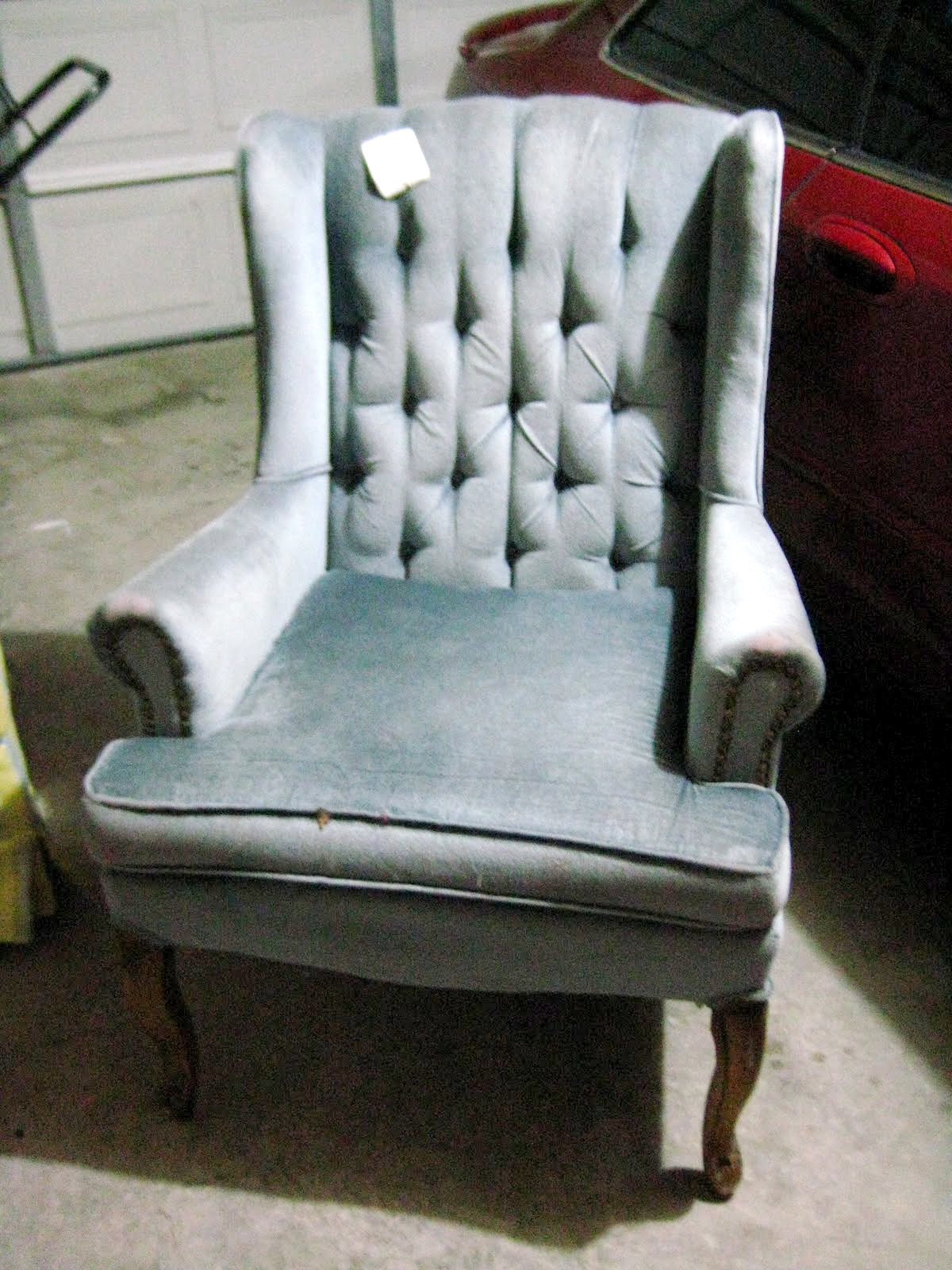 Hints for Recovering a Wingback Chair Remodelaholic