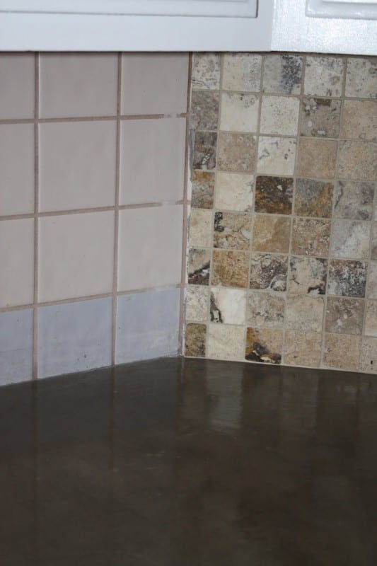 27 DIY Concrete Counter Plus New Backsplash, A DIY Tutorial, By Design Stocker Featured On @Remodelaholic