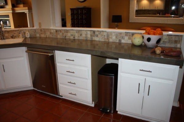 38 Kitchen Makeover With Level Quick Concrete Countertops, By Design Stocker Featured On @Remodelaholic