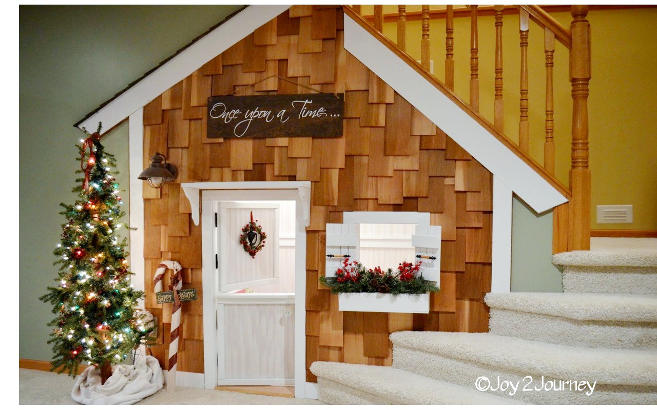Under the stairs kids play house  (18)