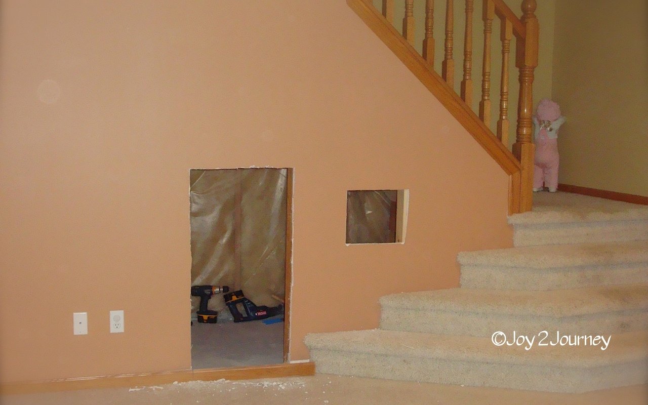 Under the stairs kids play house  (2)