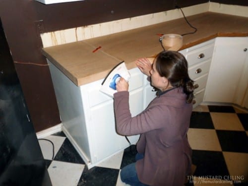 $100 Wooden Countertops Tutorial | Remodelaholic