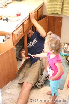 bathroom faucet install with helper