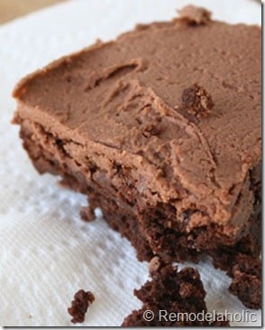 nutella frosted brownies