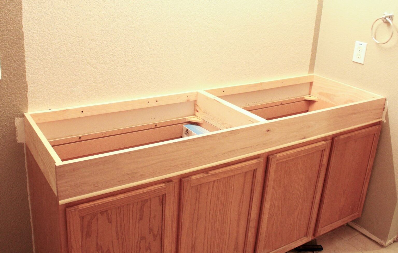 How to Raise Up A Short Vanity Remodelaholic