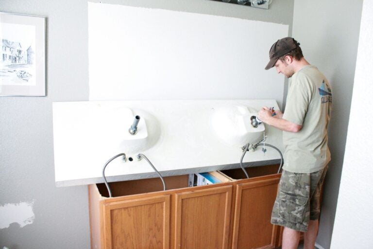 How to Raise Up A Short Vanity Remodelaholic