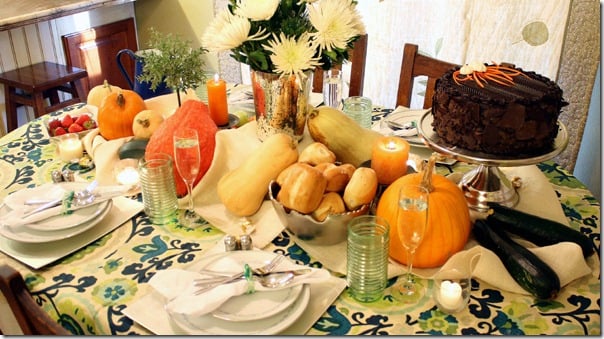 Fall Bounty tablescape Thanksgiving Table setting (2)