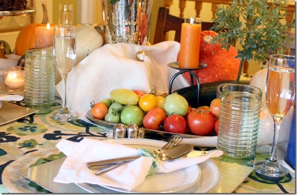 Fall Bounty tablescape Thanksgiving Table setting (8)