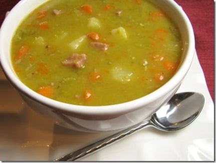 For the Love of Cooking split pea soup