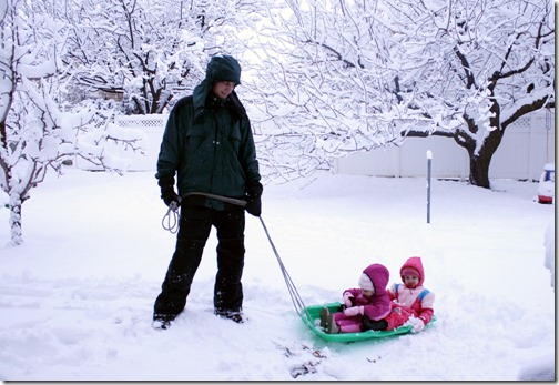 Playing in the snow (2)