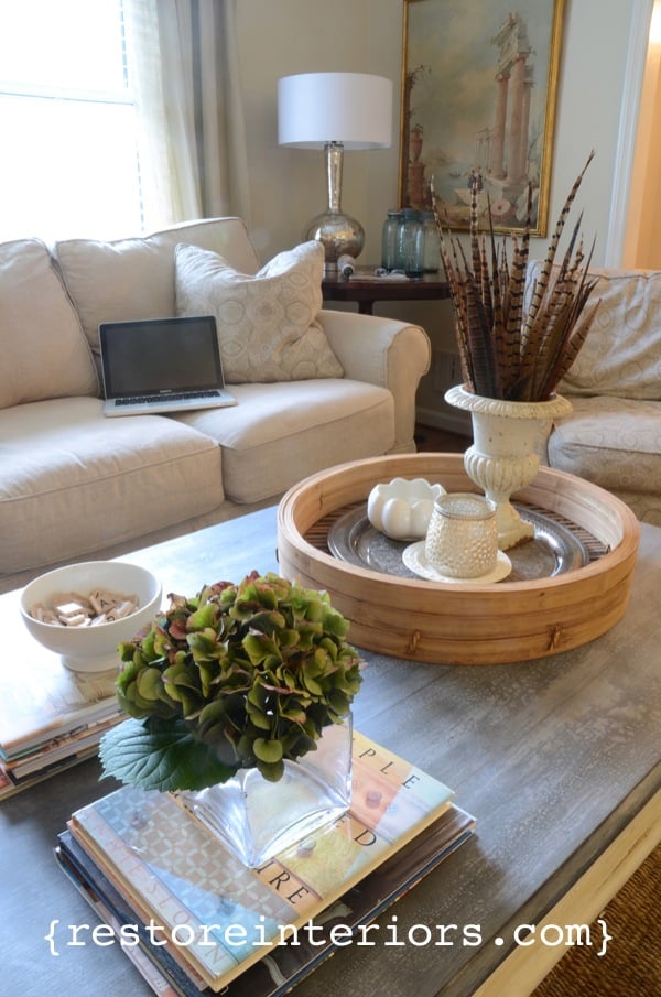 Restore Interiors zince coffee table top