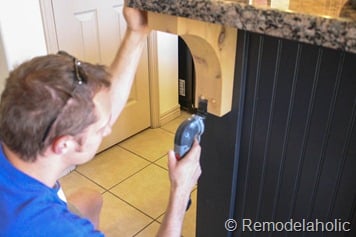 black board and batten kitchen island makeover-19
