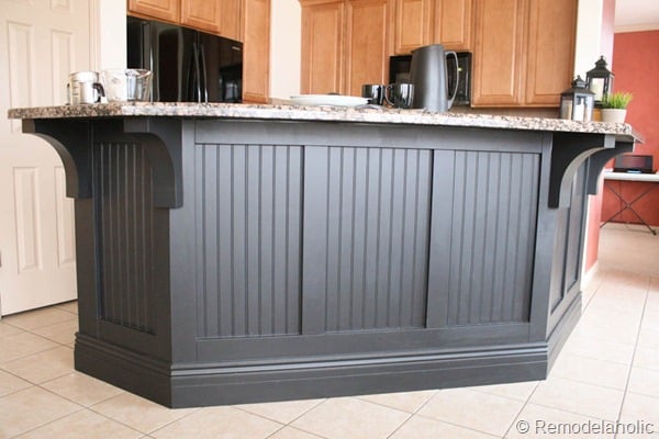 black board and batten kitchen island makeover-34