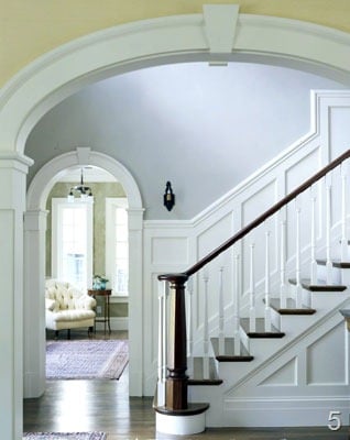 Beautiful Budget Stair Remodel From Carpet To Wood Treads Www Dot Homedesigner Com1 Stairs
