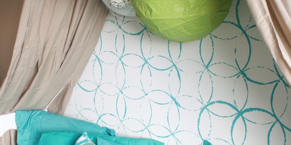 Stenciled wall tutorial