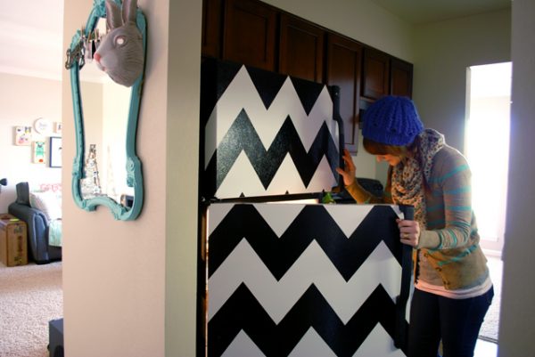 Pocket Full Of Pretty chevron fridge
