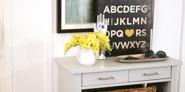 painted accent furniture post