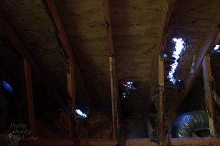Destroyed roof
