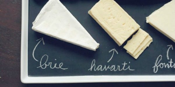 chalkboard paint serving platter