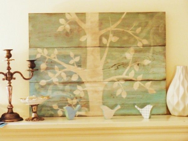 anthropologie inspired painted art canvas DIY art project