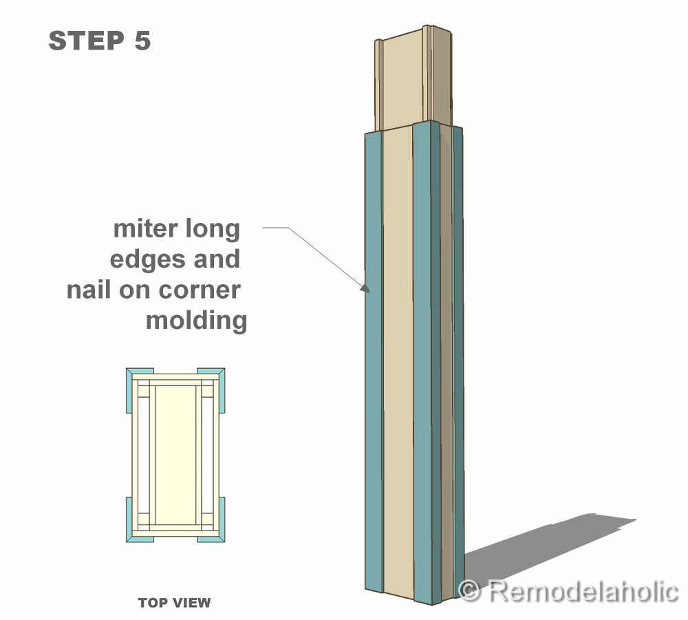 Simple Column Molding Free Interior Column Plans