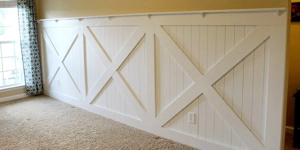 Barn Door Wainscoting Tutorial