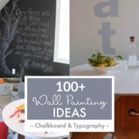 Chalkboard And Typography Wall Paint Ideas From Remodelaholic Thumbnail