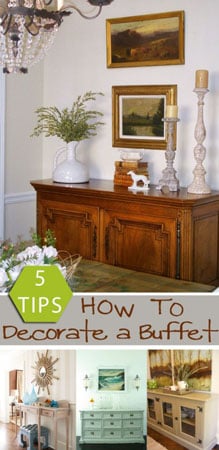 how to decorate a buffet