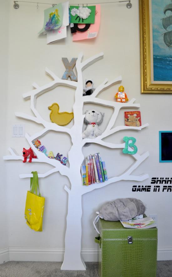 diy tree bookshelf, The Design Confidential