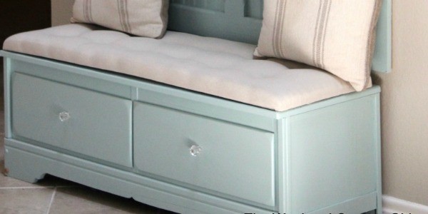 feature how to build a mudroom bench with a mirror from an old dresser