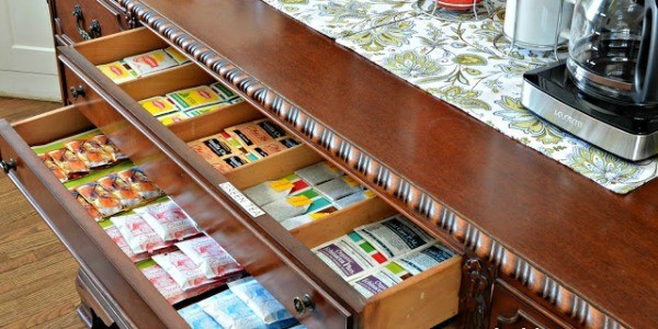 self-serve home coffee bar