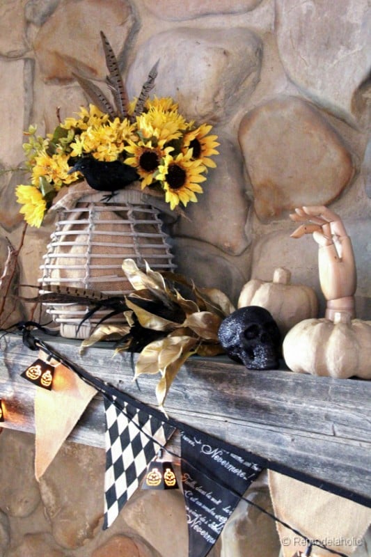 Fall Mantel Ideas Halloween mantel ideas
