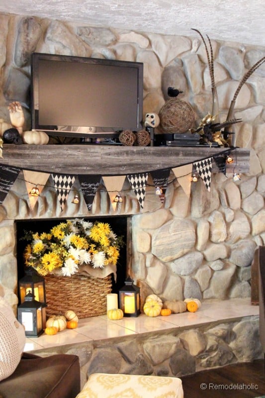 Fall-mantel-and halloween-mantel-decor-ideas-7