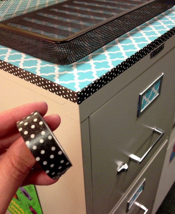 washi tape home decor - office supplies and furniture