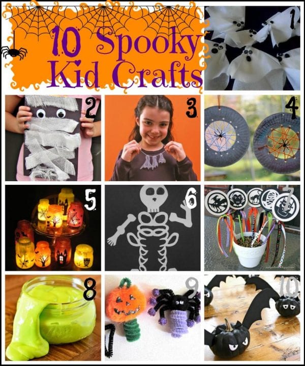 10 spooky kids crafts for Halloween via Tipsaholic.com