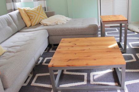 Build A Modern Coffee Table and Matching End Tables | Remodelaholic