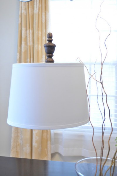 knock-off West Elm turned wood pendant light, Just Our Lovely Life via Remodelaholic
