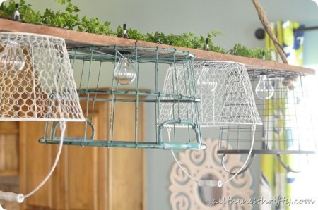 party feature - trashtastic light fixtures, Sweet Parrish Place