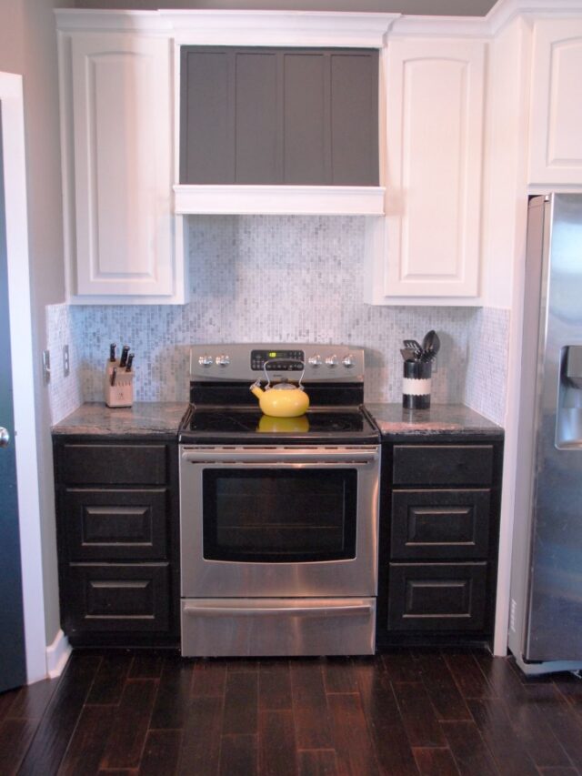 Cropped Prime And Paint A Diy Custom Range Hood The Rozy Home Featured On Remodelaholic.jpg