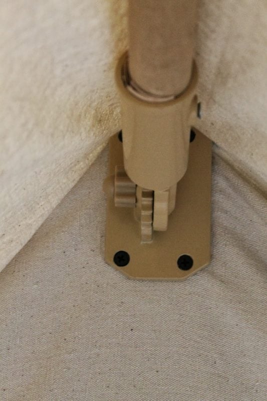 flag brackets for indoor camping tent bedroom, The Ragged Wren on Remodelaholic