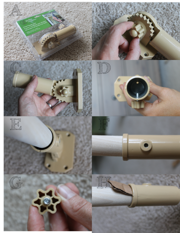 use a flag pole bracket to build a kids camping tent bed, The Ragged Wren on Remodelaholic